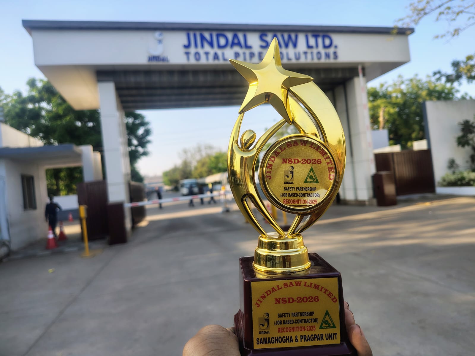 Two contract workers honoured during Safety Day celebrations